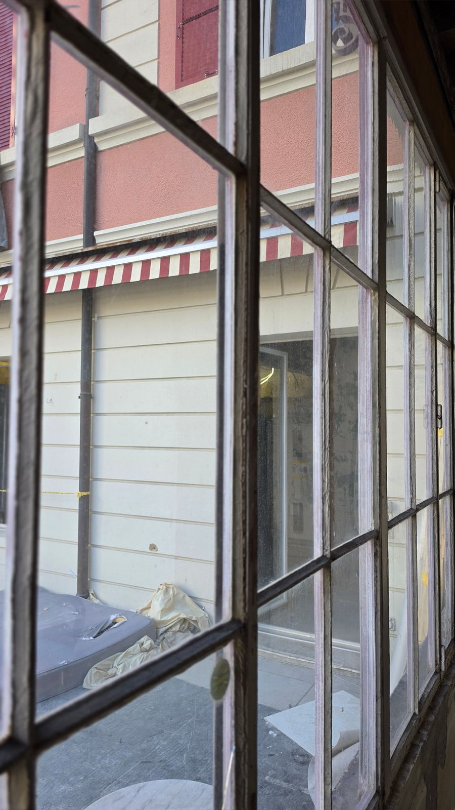 The original steel-framed windows at SoHome Lausanne